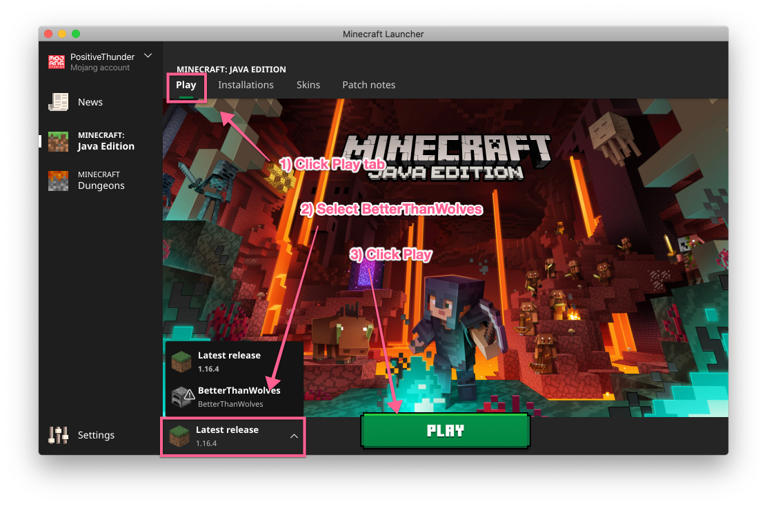 Launch Minecraft