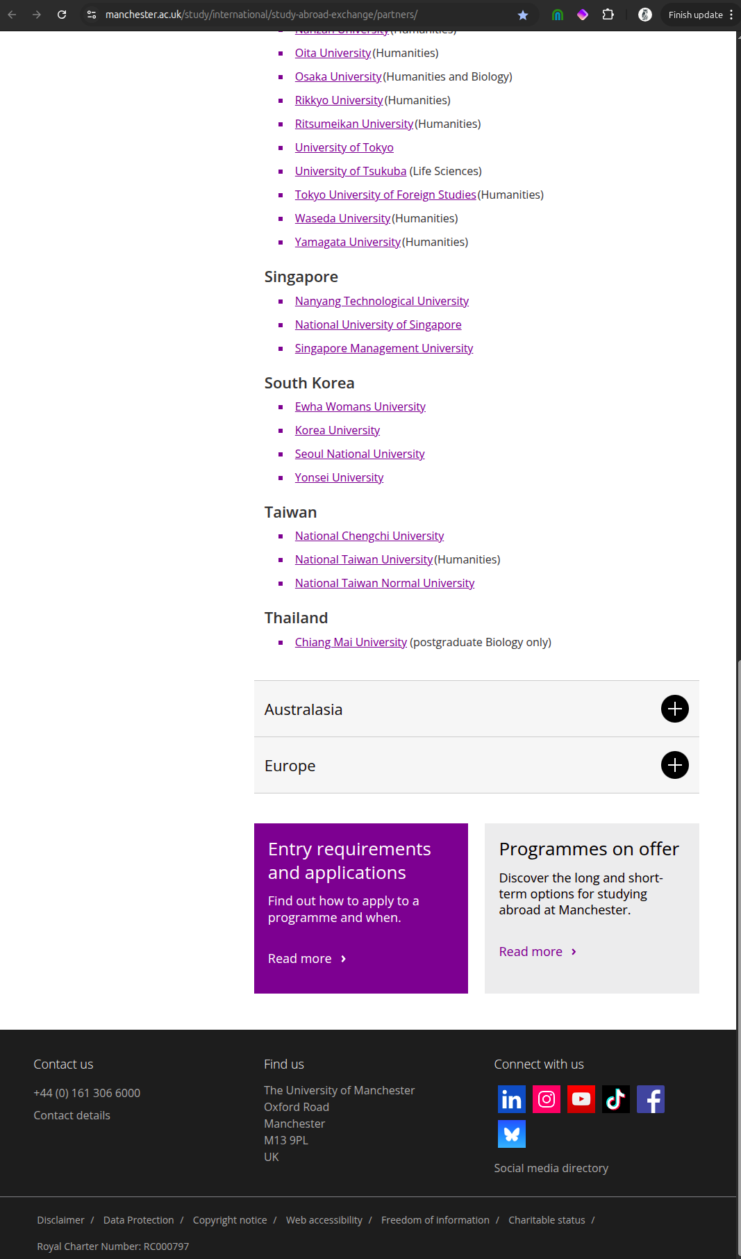 Manchester Partner List