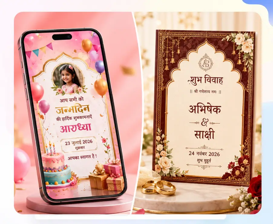 Invitation Card Editor Preview