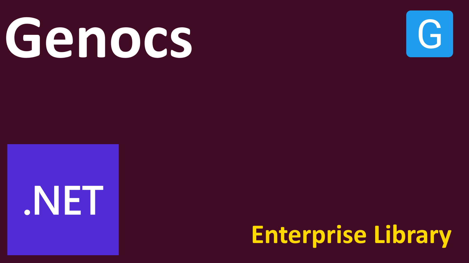 Genocs QRCode Library Banner