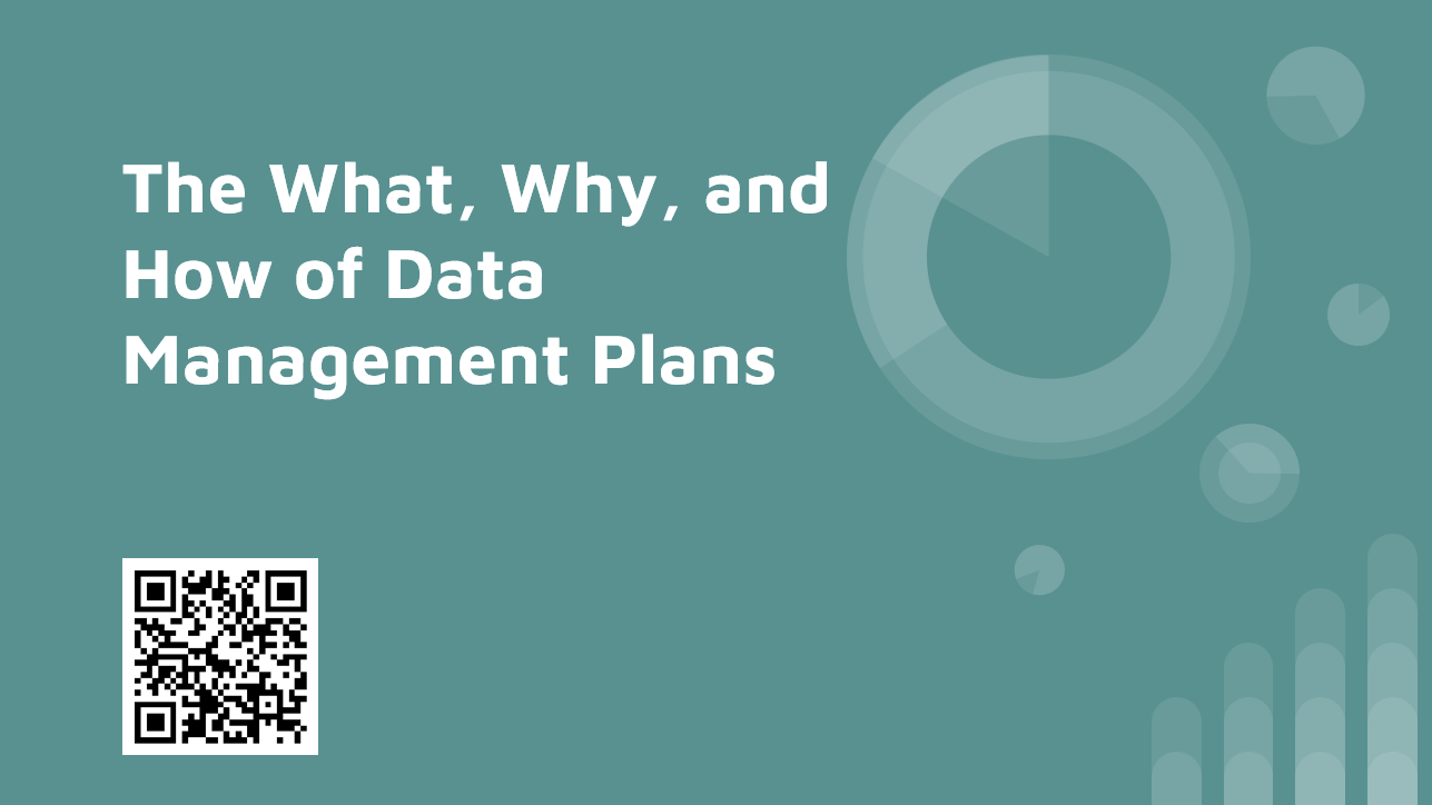 Data Management Plans title slide
