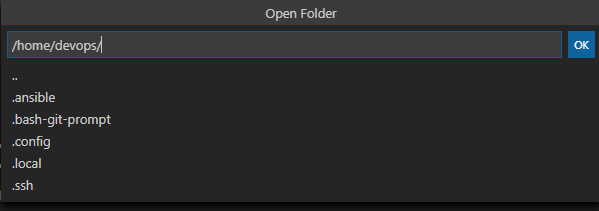 vscode open folder2