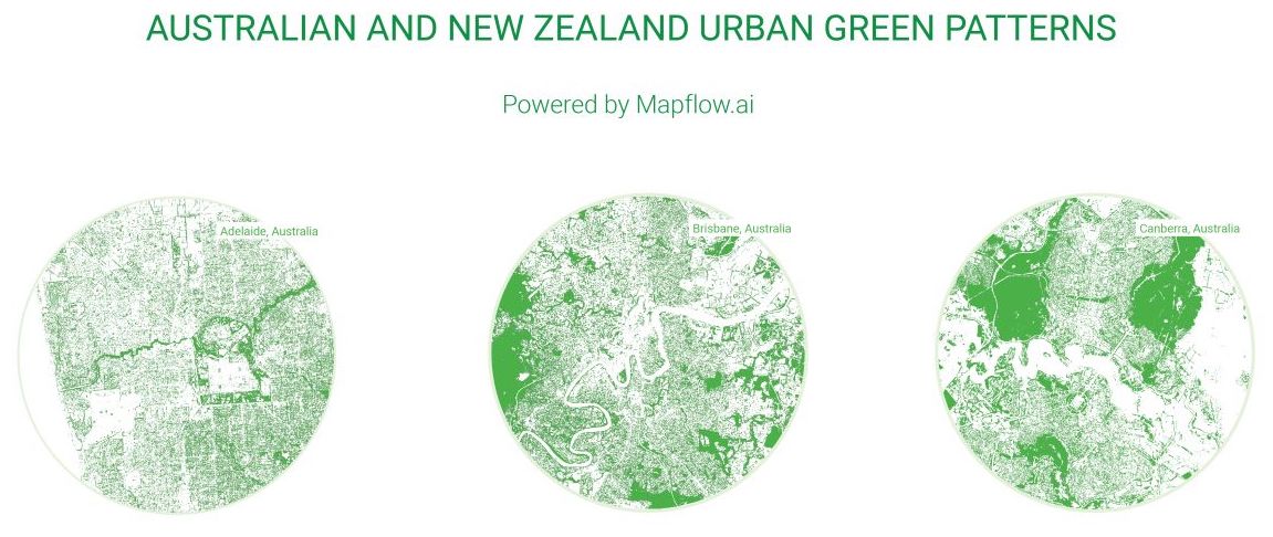 Australia and New Zealand - urban green patterns