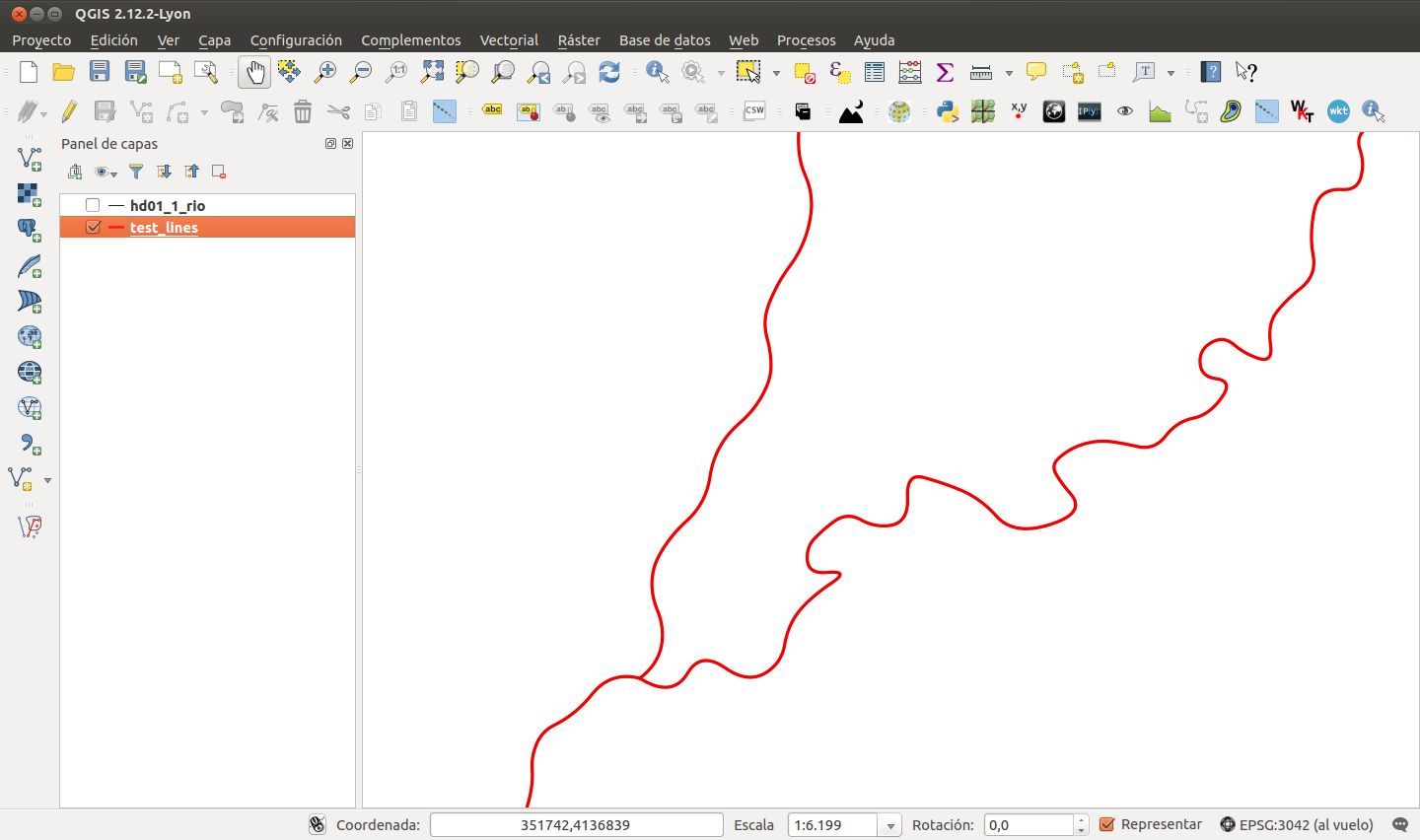 Smoothed rivers layer.