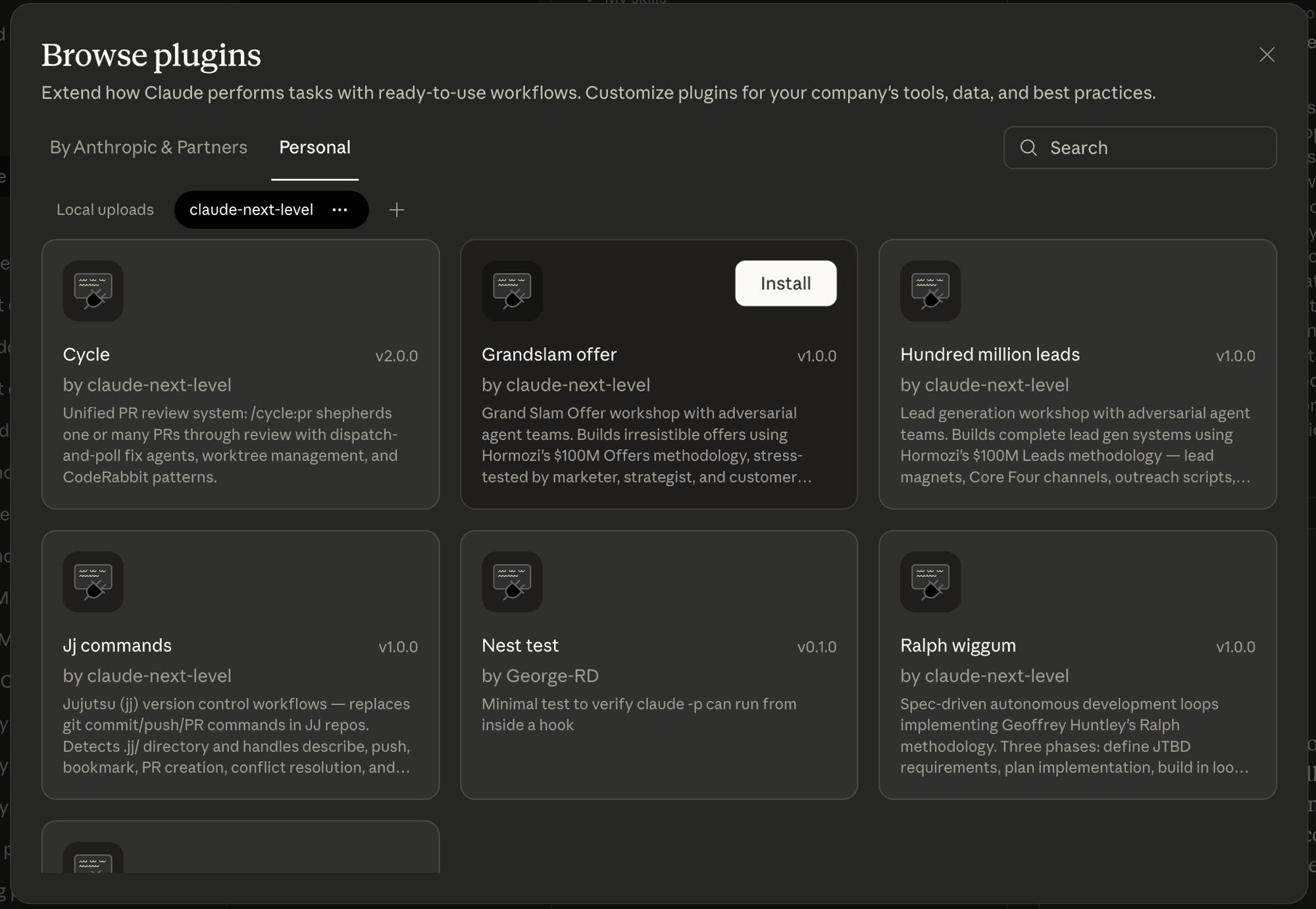 Browse plugins