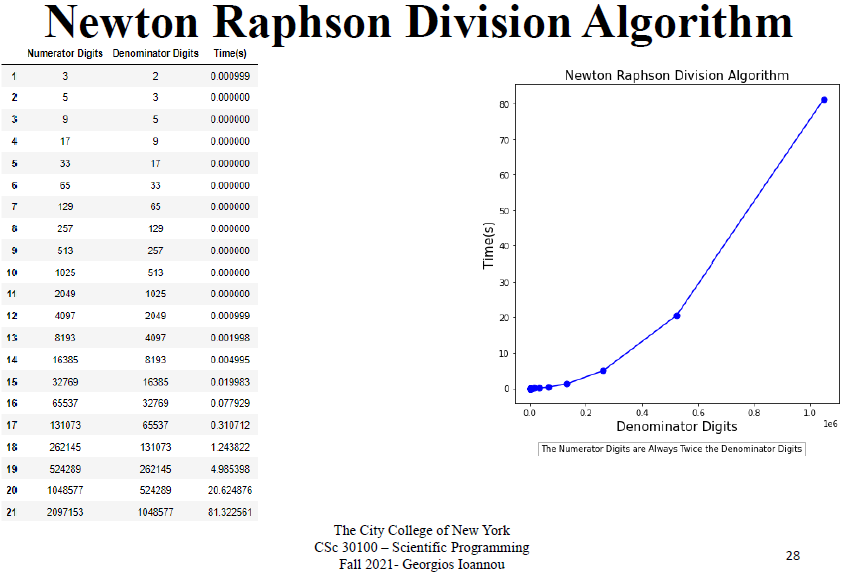 Newton Raphson Division Algorithm