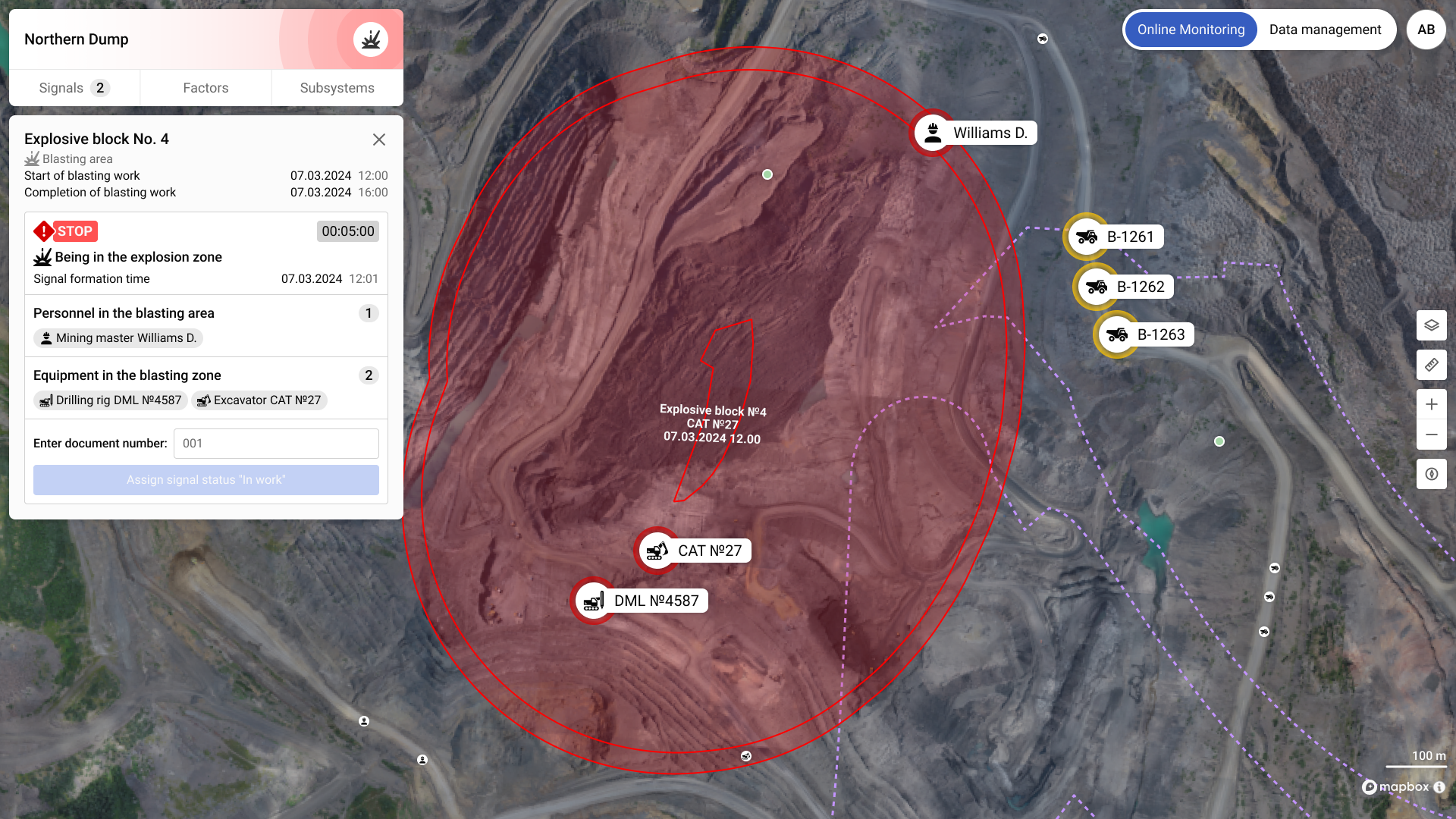 Geofencing for bumping zones