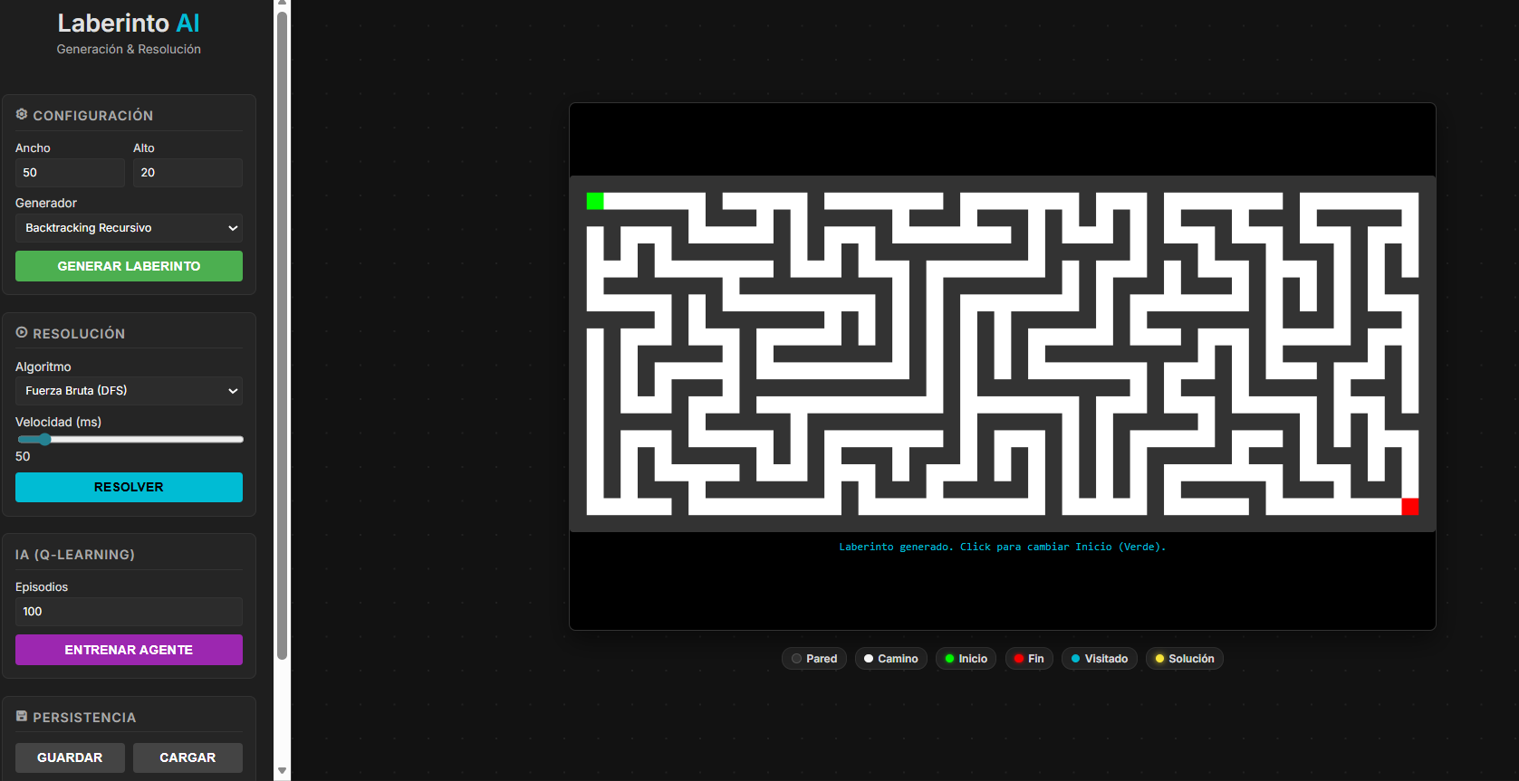 Captura de Laberinto-WebApp