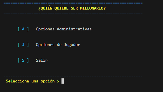 Captura de QuienQuiereSerMillonario-ConsolApp