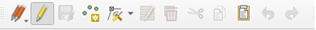 Toolbar- Beispiel Digitalisierung. © Copyright HeiGIT gGmbH