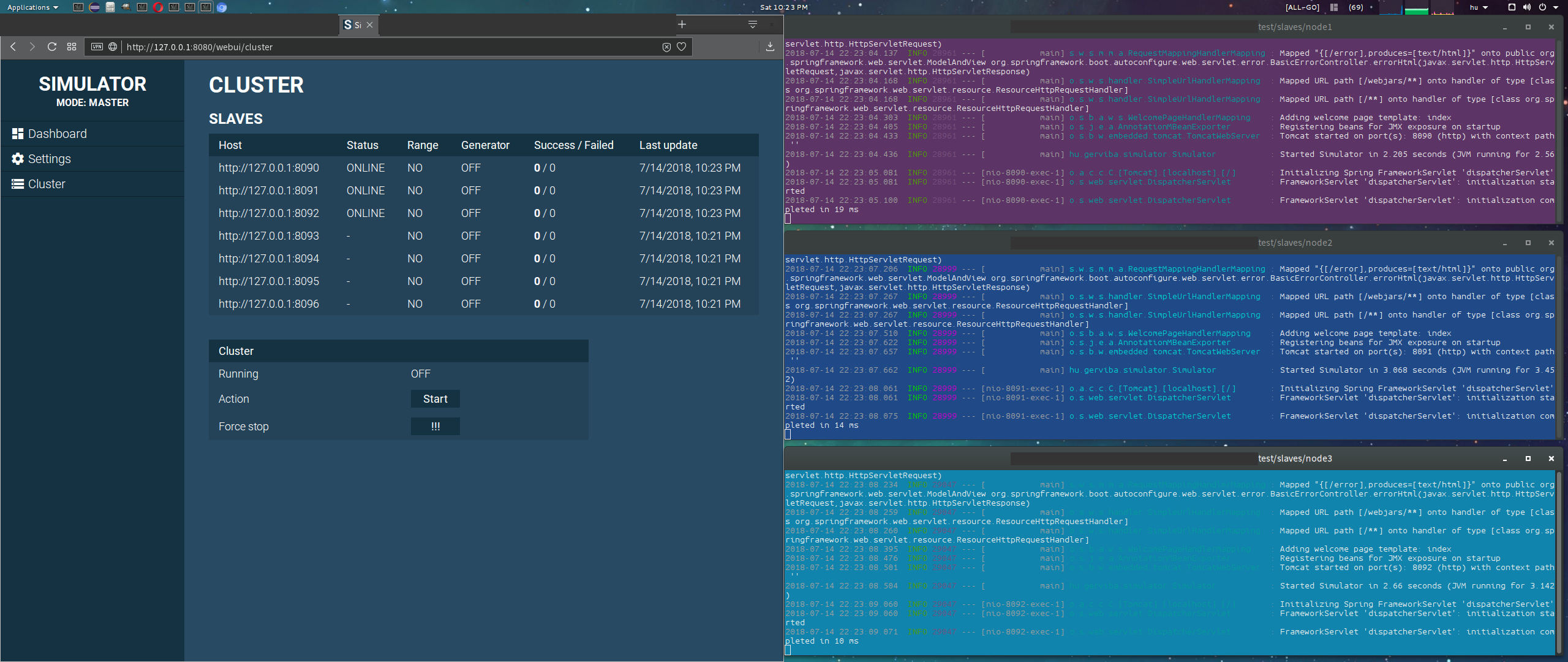 WebUI Dashboard