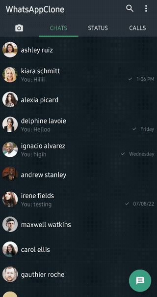 WhatsApp Clone Compose Preview