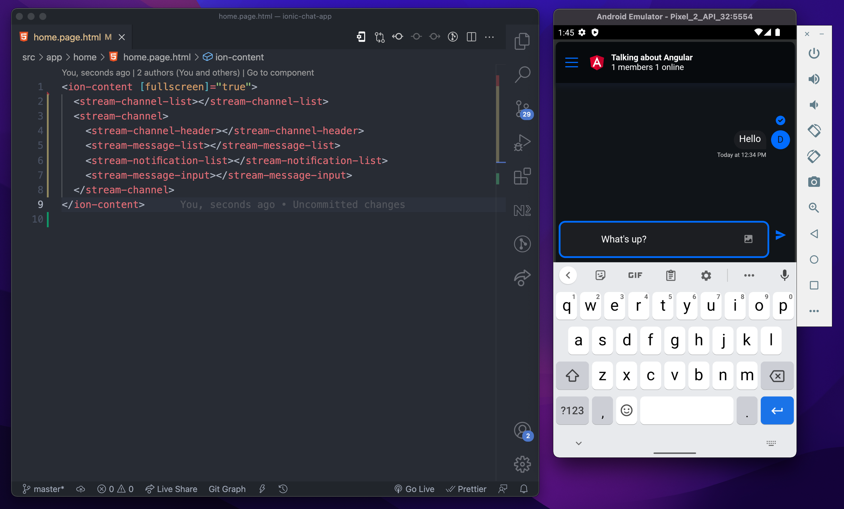 Android Emulator screenshot