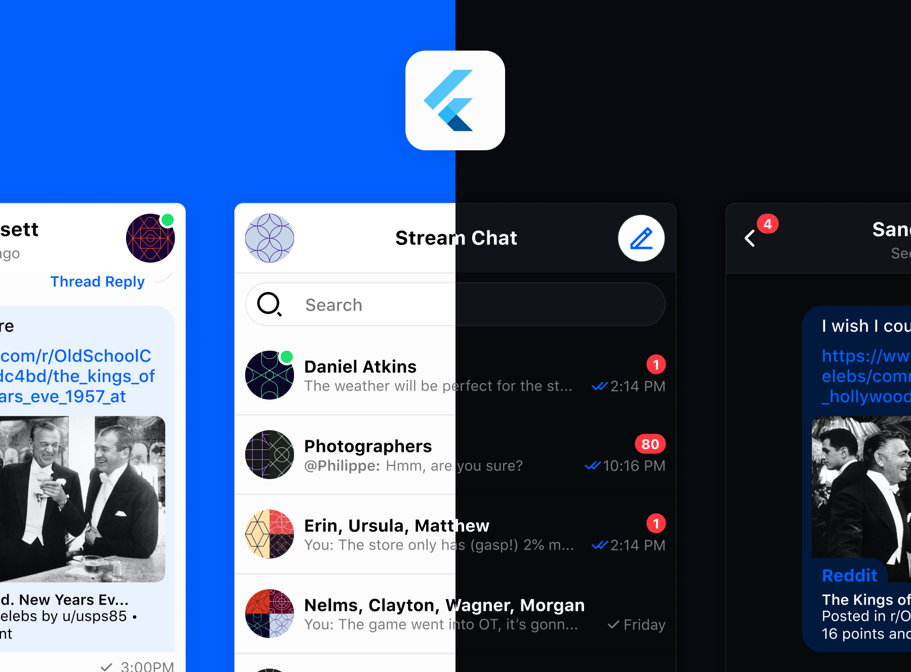 GitHub - GetStream/stream-chat-flutter: Flutter Chat SDK - Build your own  chat app experience using Dart, Flutter and the Stream Chat Messaging API..