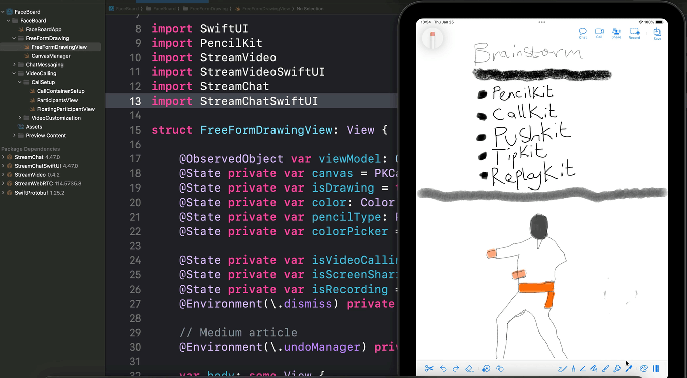 PencilKit SwiftUI Drawing App