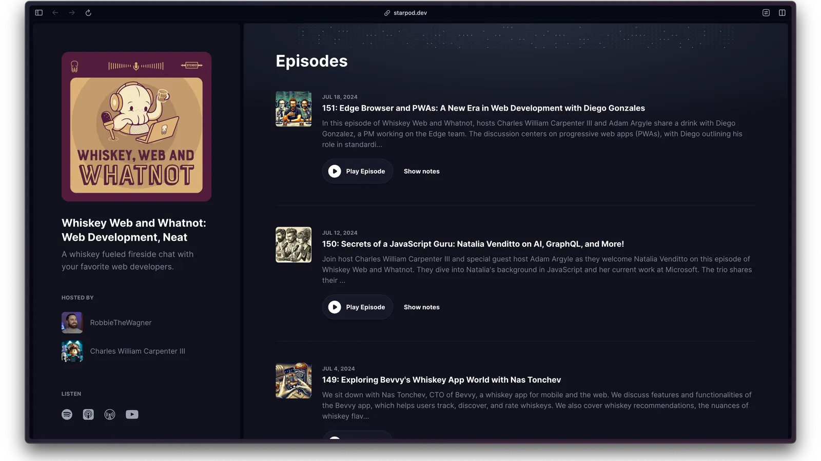 Thème moderne pour partager ses podcasts et mettre vos valeurs en avant, avec vos idées, projets et expertise.