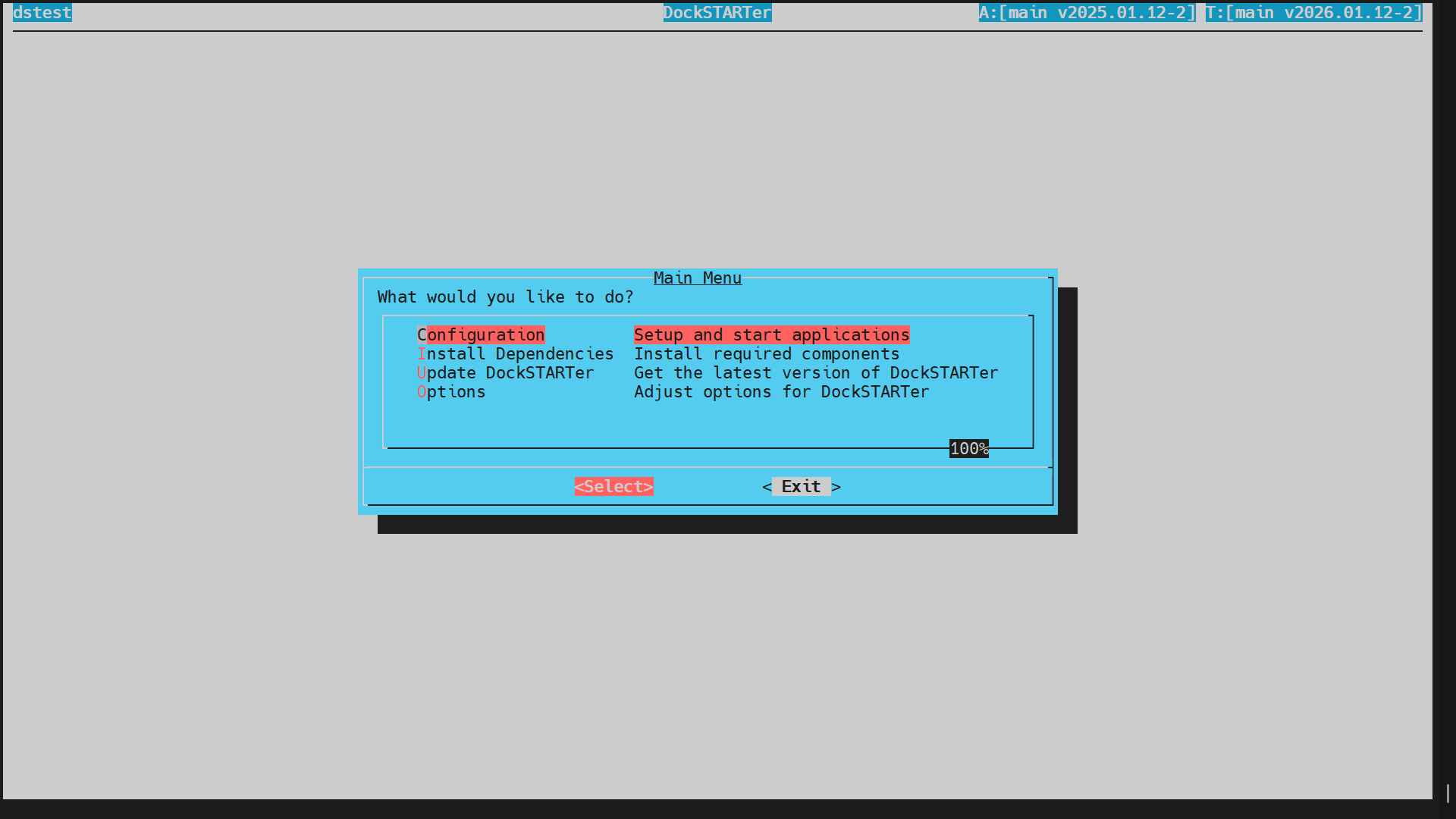 Main Menu