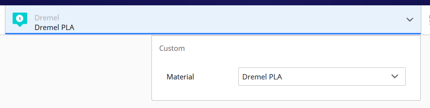 Select the Dremel pla