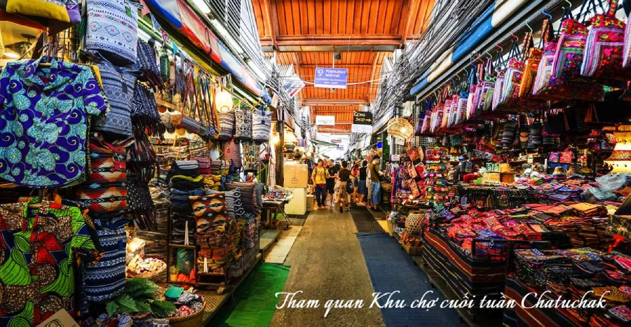 Du lịch Khu chợ cuối tuần Chatuchak tại Bangkok