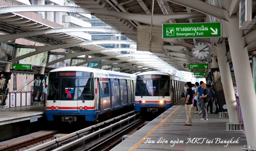 Hệ thống tàu điện ngầm MRT tại Bangkok