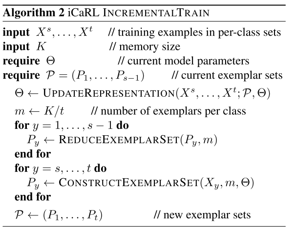 【论文阅读笔记】iCaRL: Incremental Classifier and Representation Learning