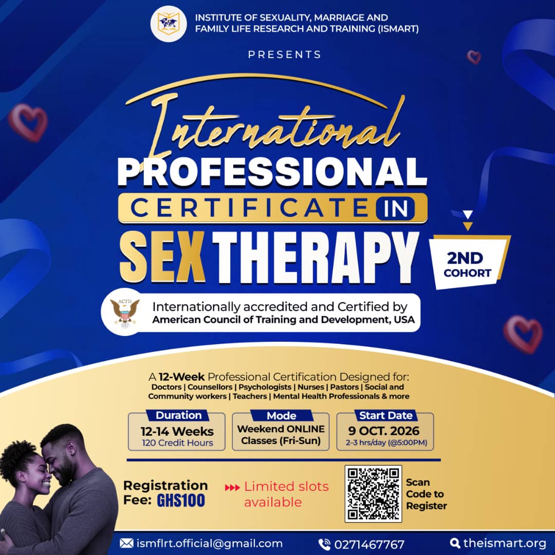 INTERNATIONAL PROFESSIONAL CERTIFICATE IN SEX THERAPY - COHORT 2