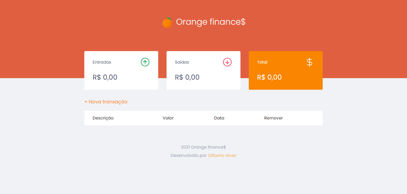 Orange finances - Home