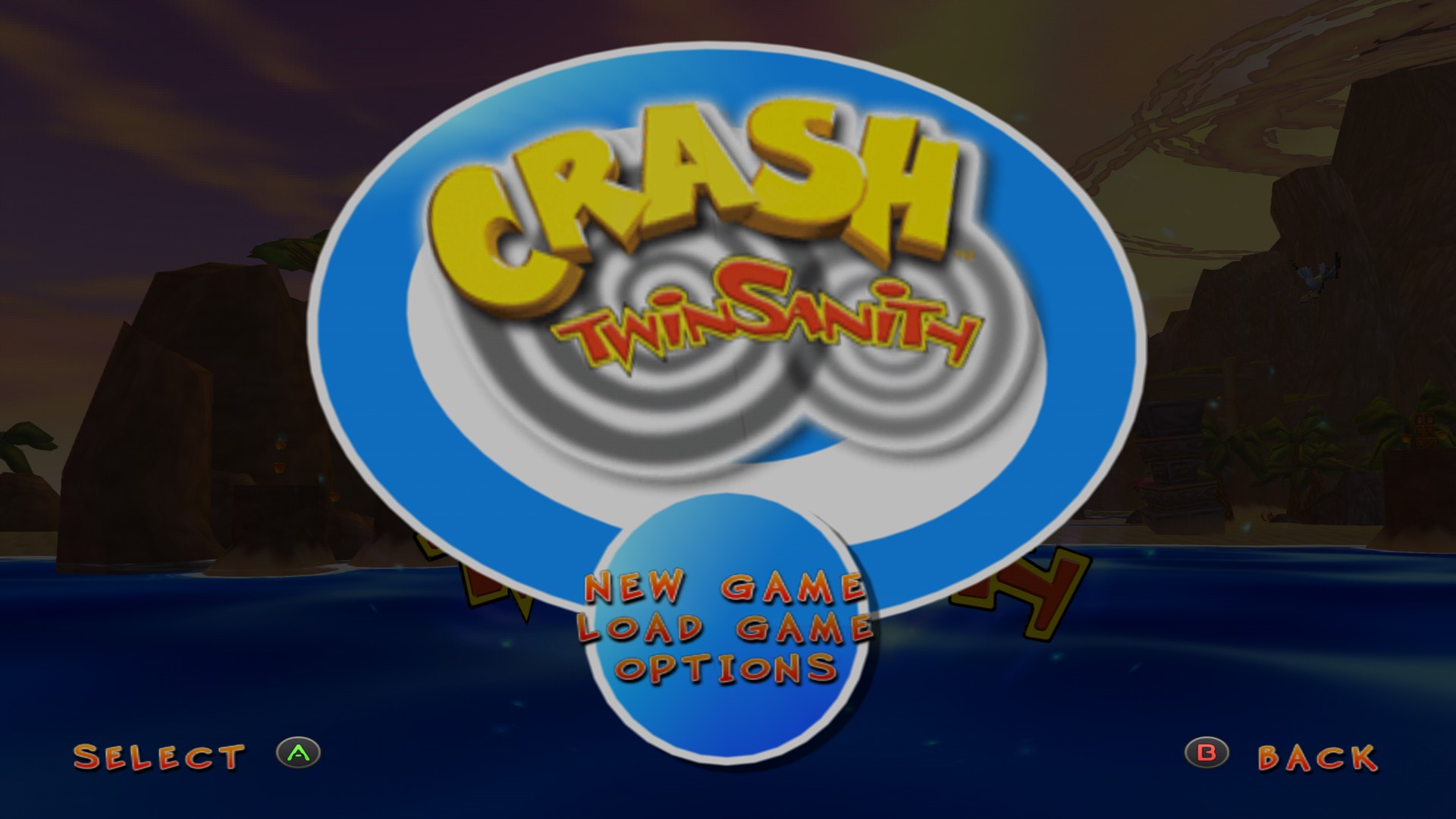 Captura de Crash Twinsanity rodando no PC 2