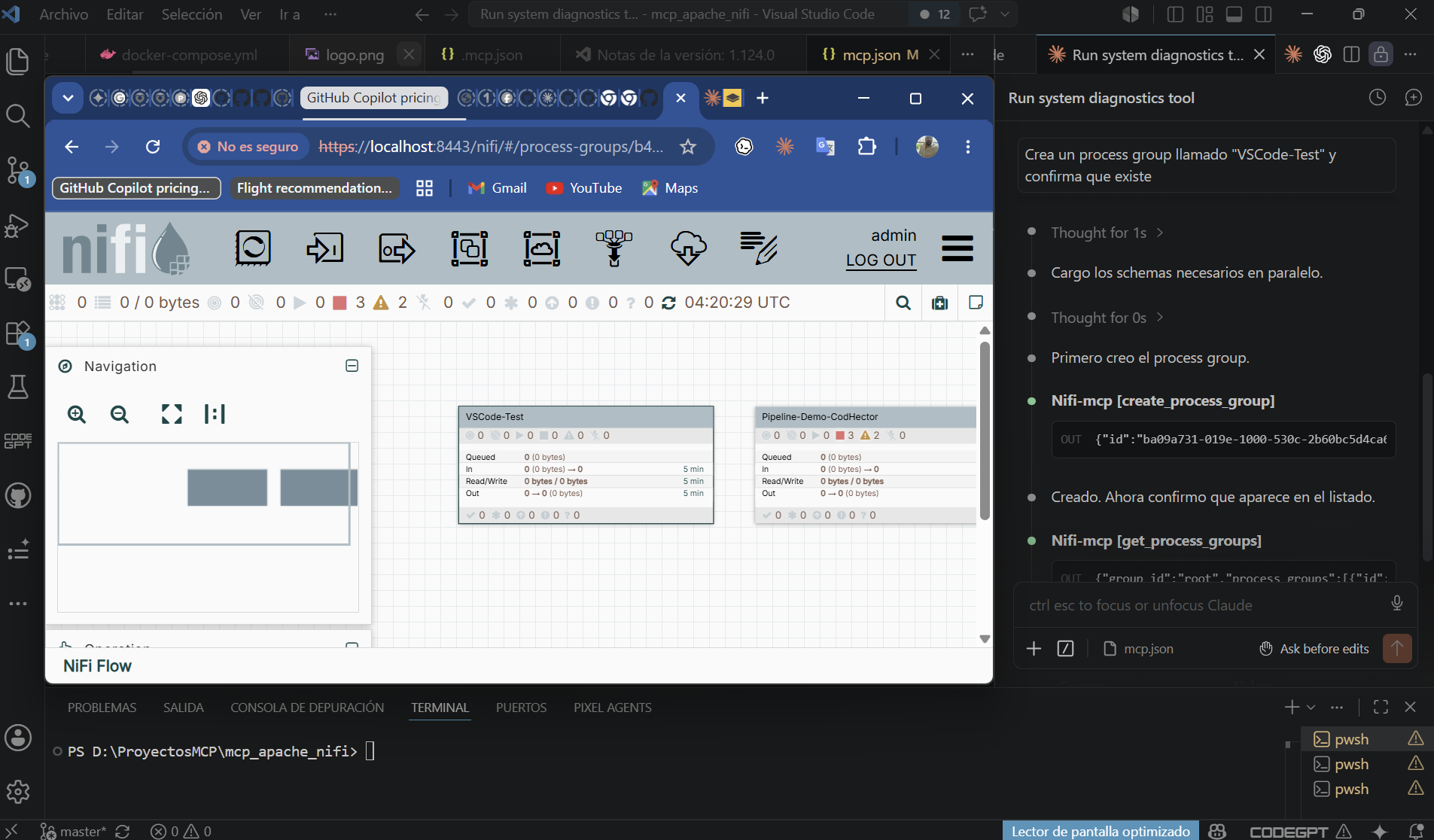 NiFiPilot en VS Code