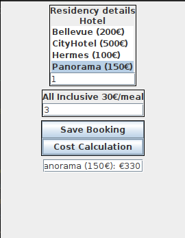 Residency Cost Calculator Screenshot