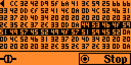 Serial passthrough - Transferred bytes