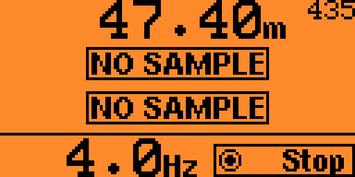 Sampling in continuous measurement mode