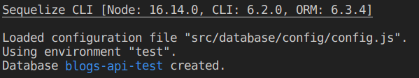 sequelize test