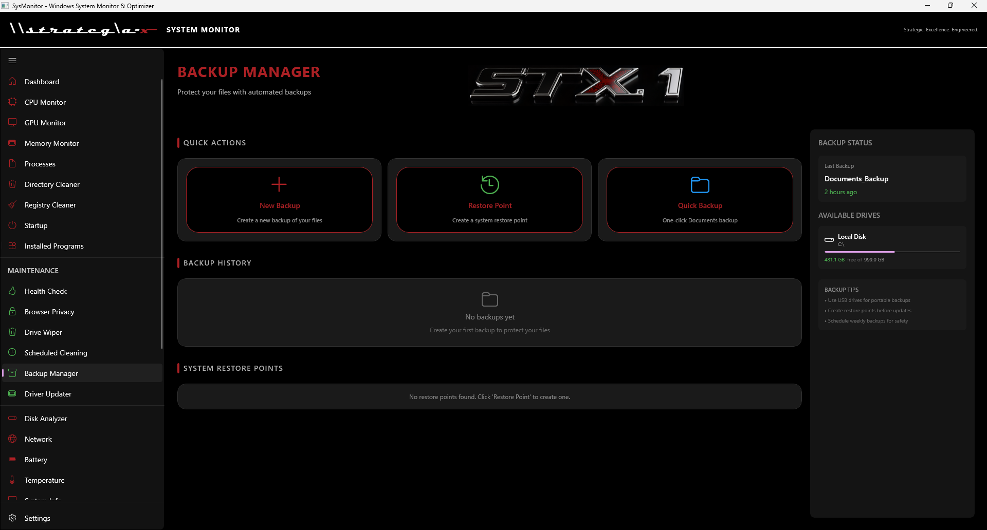 Backup Manager - File backup with encryption