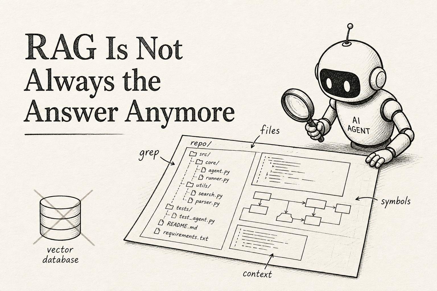 RAG Is Not Always the Answer Anymore: How AI Agents Search Code in 2026