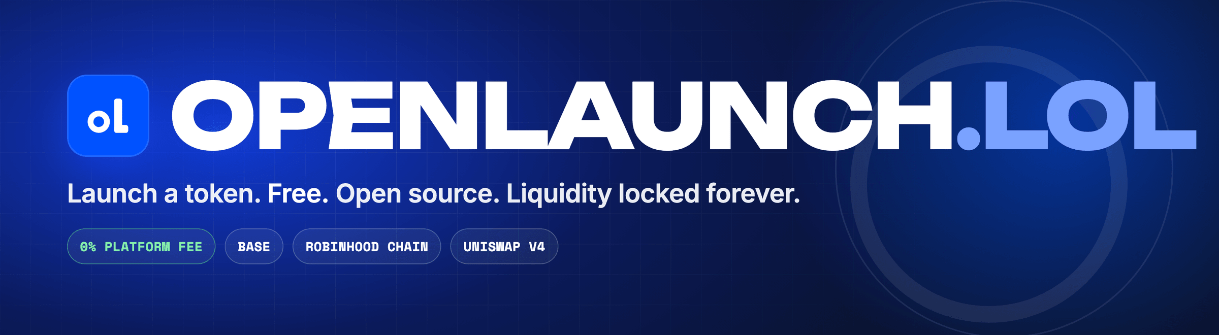 OPENLAUNCH.LOL — Launch a token. Free. Open source. Liquidity locked forever.