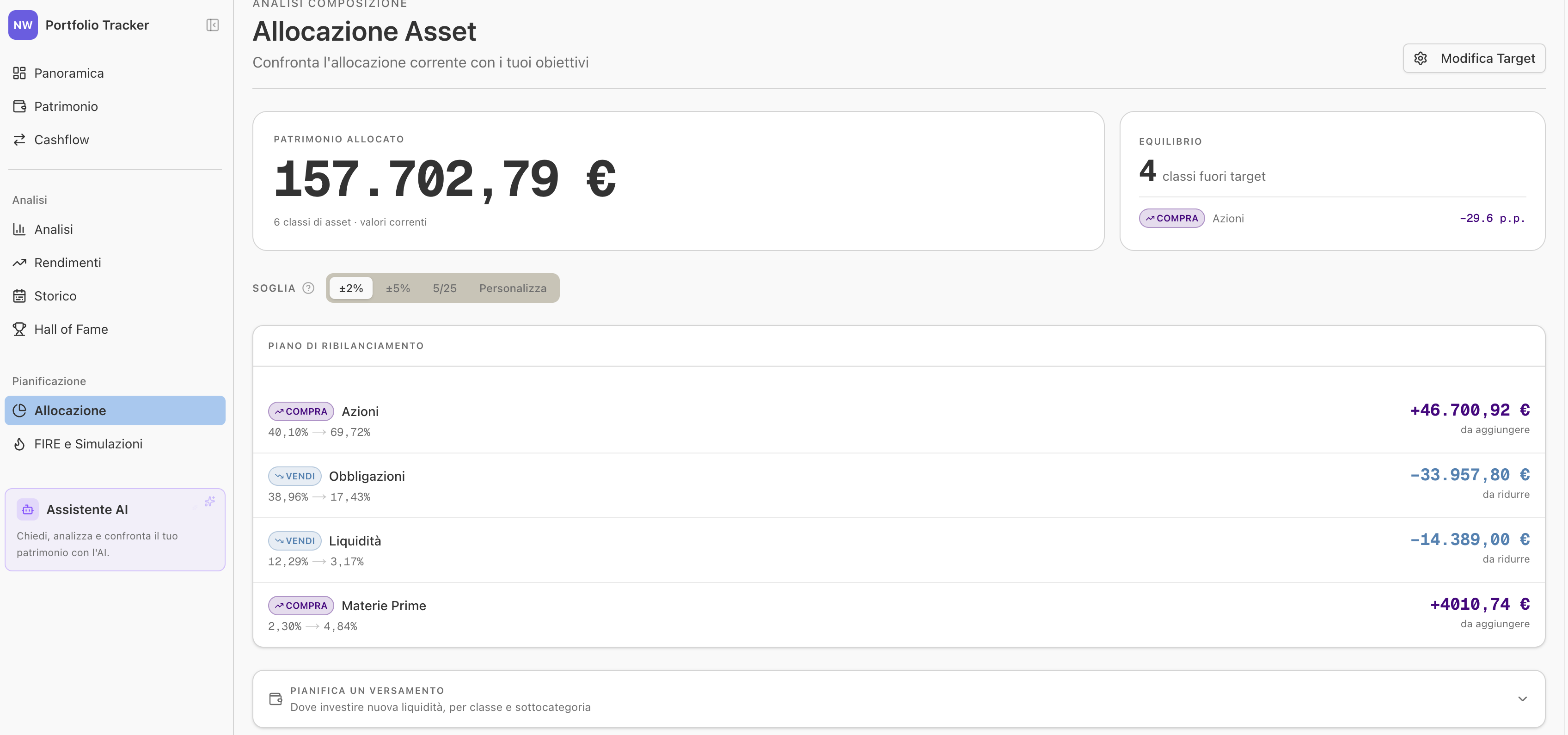 Asset allocation