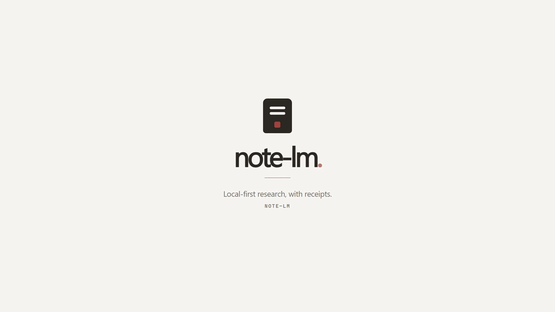 note-lm: a local research notebook with sources and traceable evidence