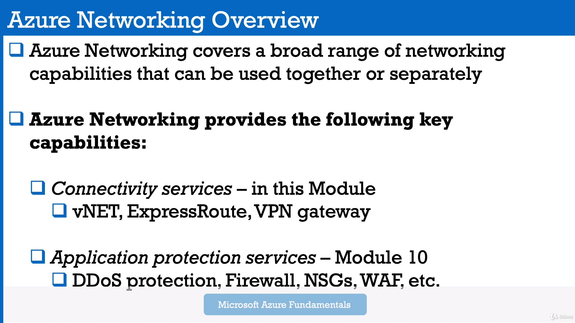 Azure networking