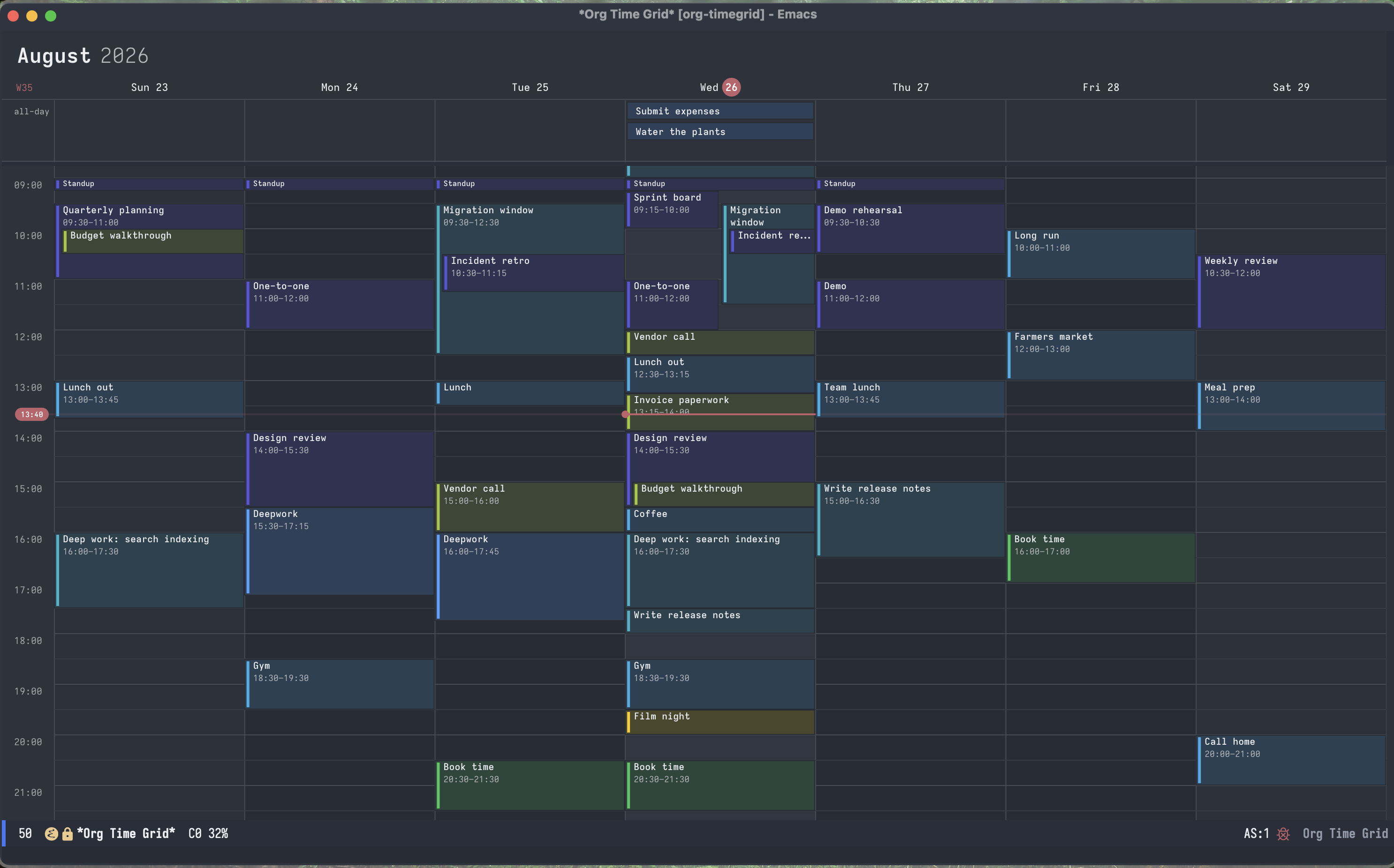 Week, dark