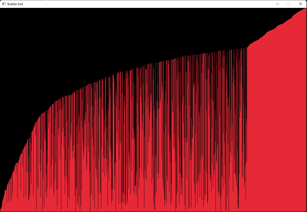 Bubble Sort in Odin - Screenshot Alt text