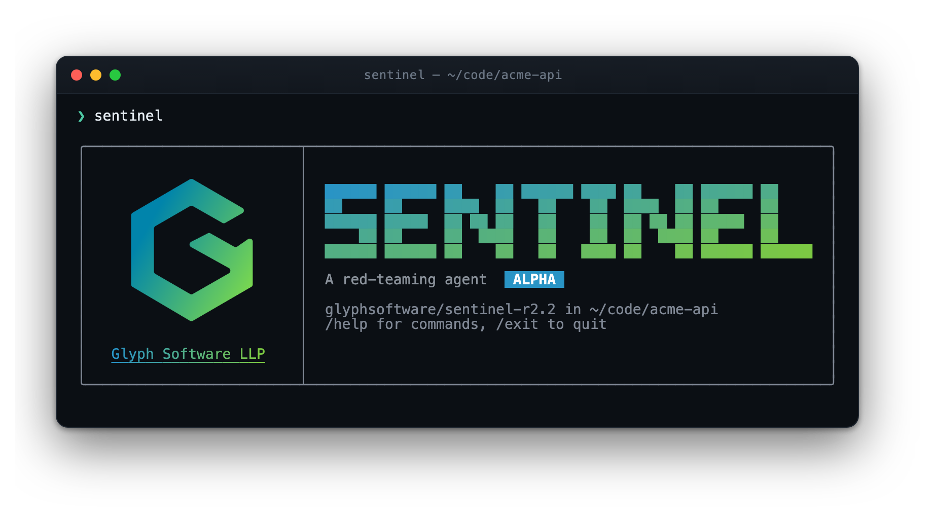 Sentinel Agent Harness CLI