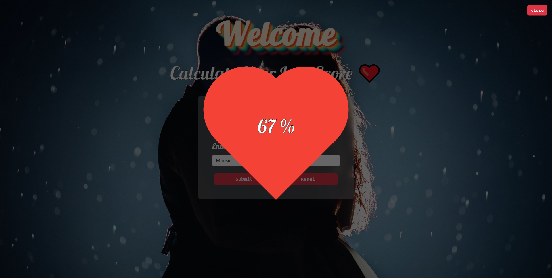 Love Calculator Screenshot 2