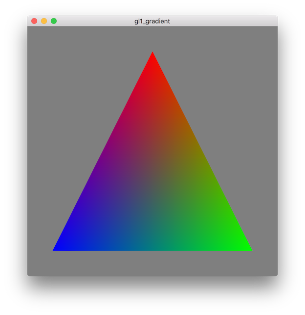 Screenshot of the gl1_gradient example