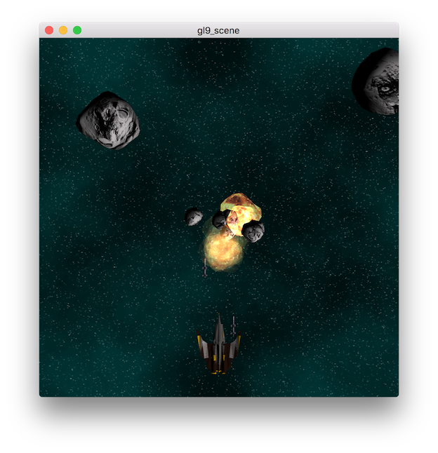 Screenshot of the gl9_scene example