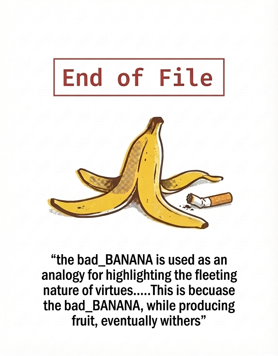 End of File — the bad_BANANA, while producing fruit, eventually withers
