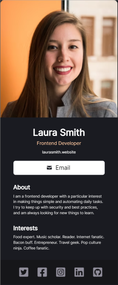 GitHub - ahmad-hossain/business-card-react: A business card made with ...