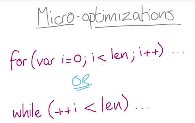 micro-optimizations