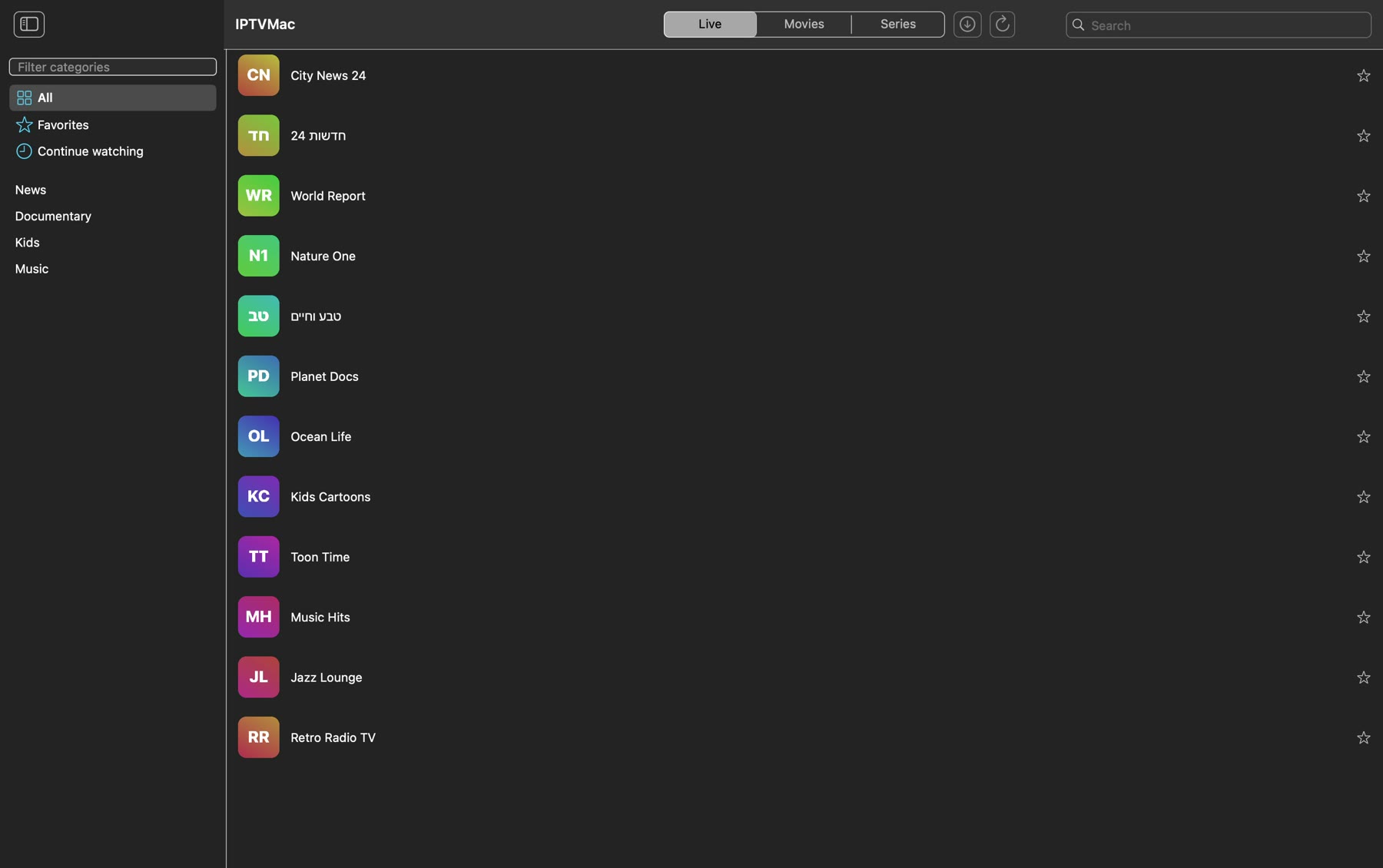 IPTVMac screenshot 3