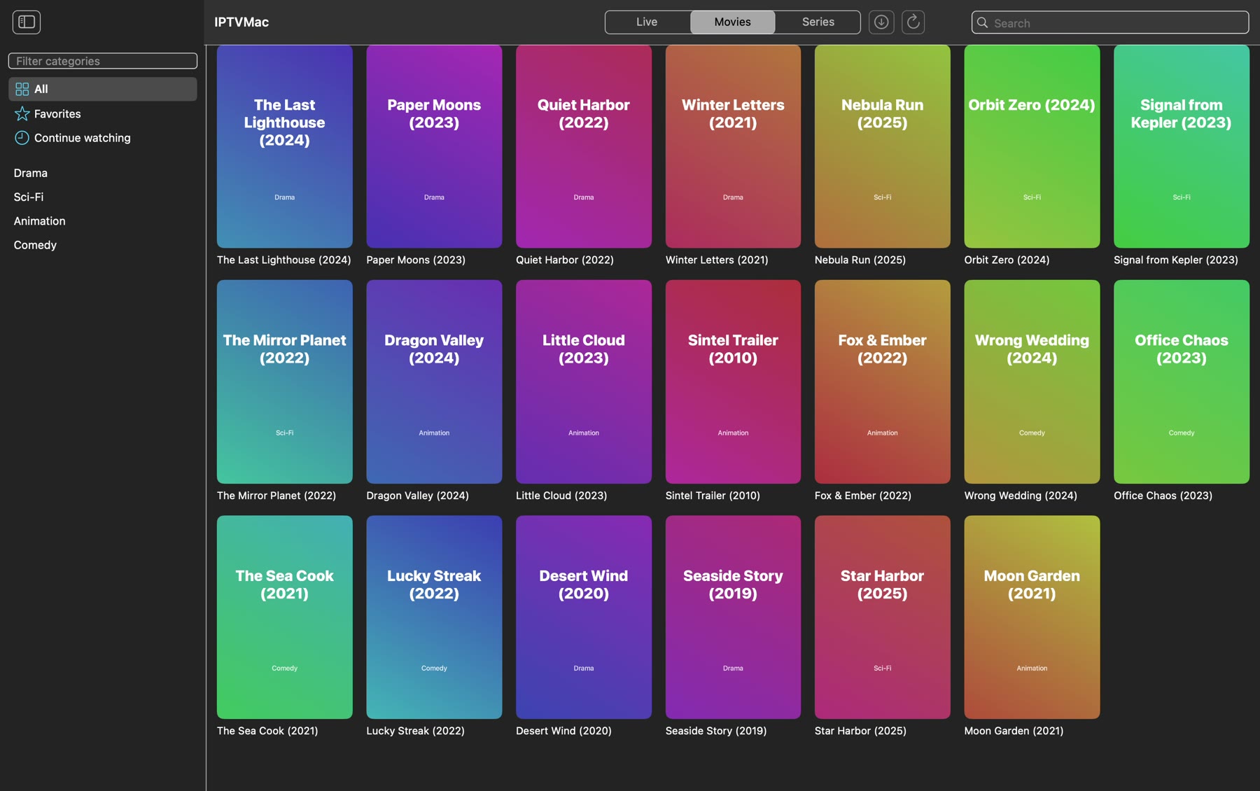 IPTVMac screenshot 2